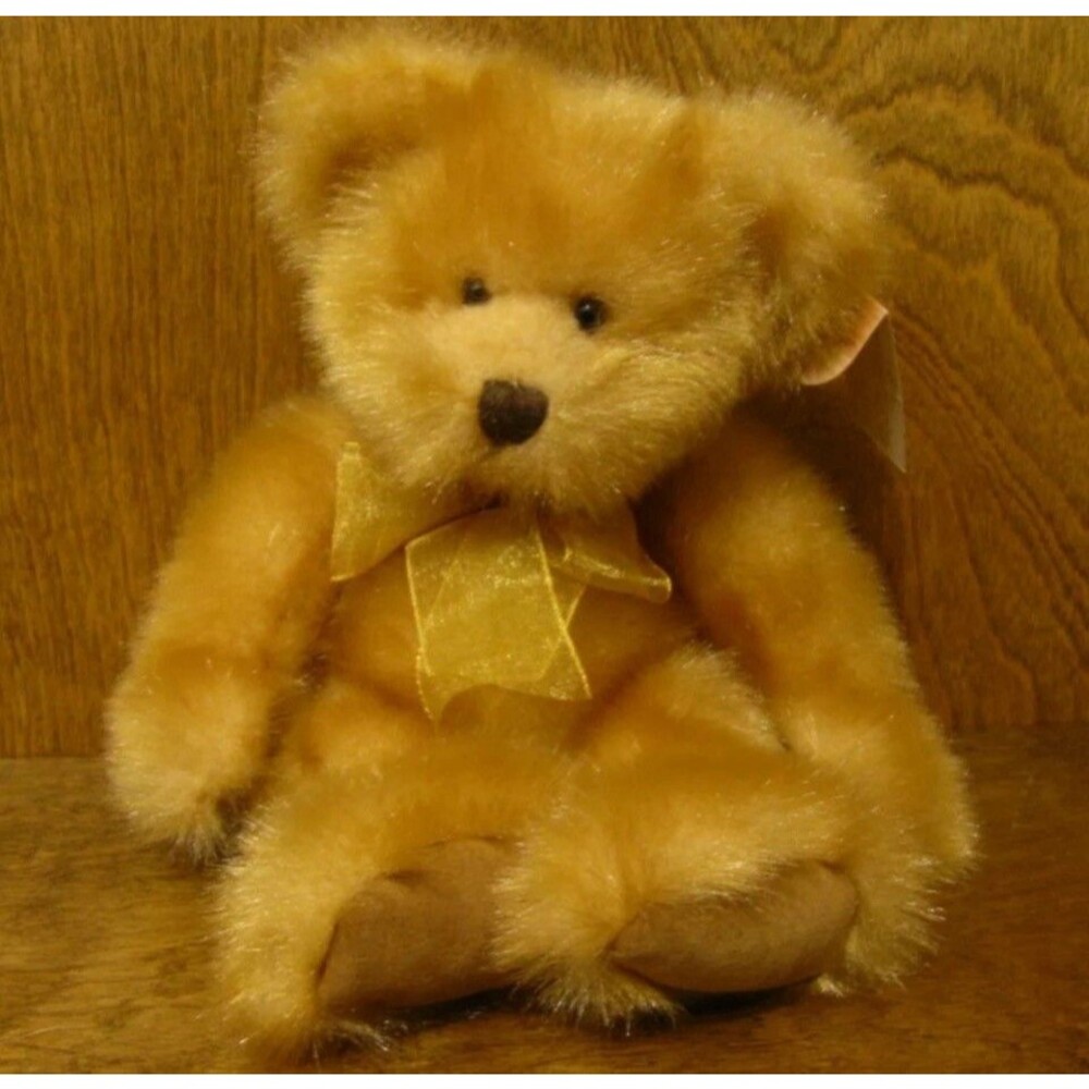 Russ Berrie Plush #2818 PENNINGTON 12" Golden Brown Velvet Paws VTG